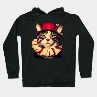 Cat wearing clown costume Hoodie